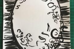 Primordial ink drawing