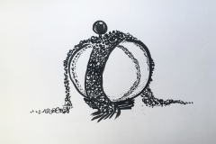Noble ink drawing